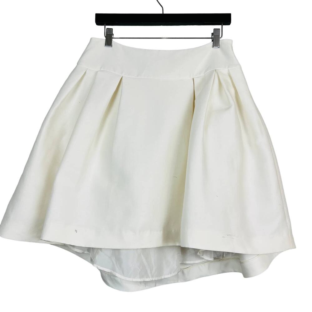 Hadleigh's Full Skirt Knee Length Made in Italy Cream - 42